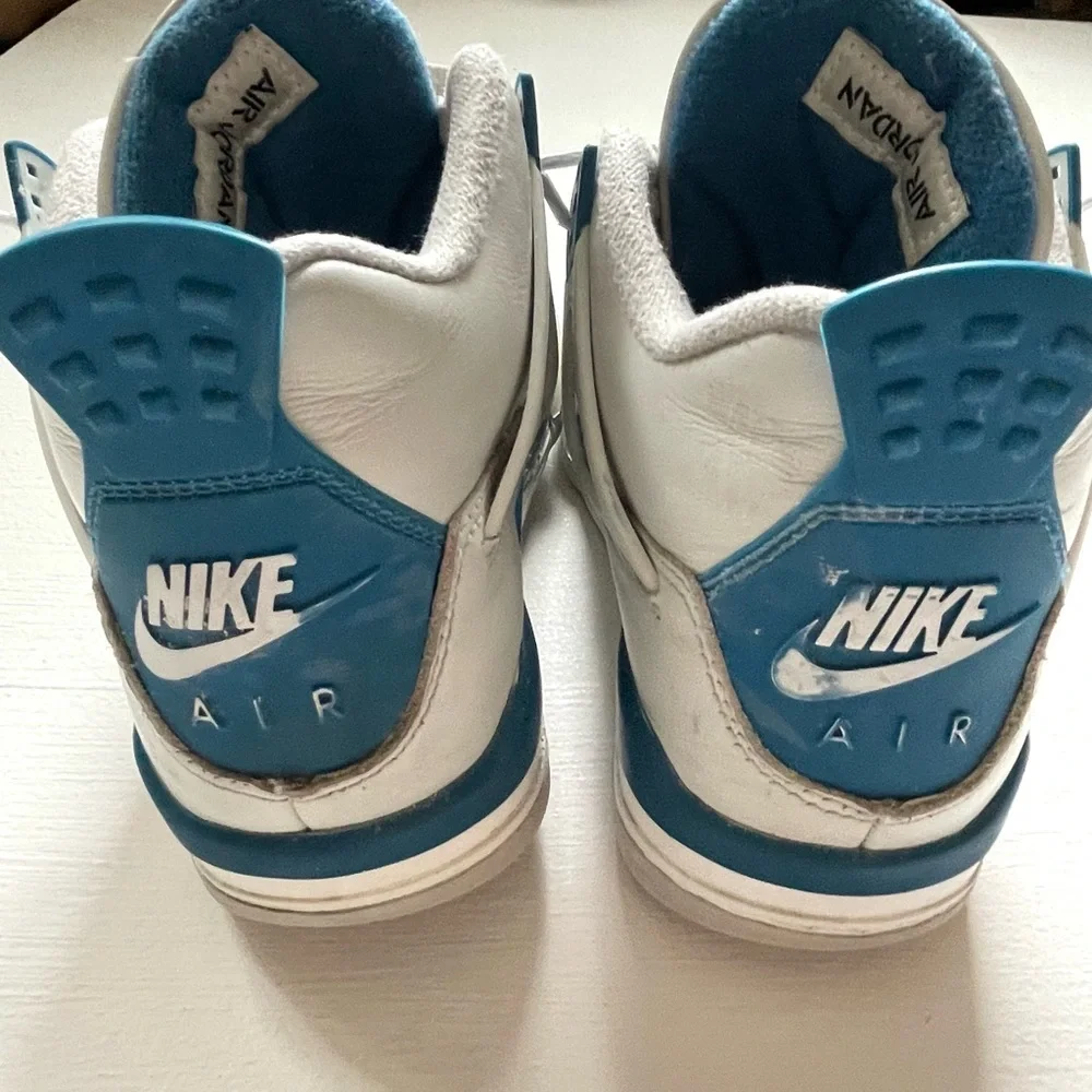Nike Jordan 4 white and blue 5.5Y